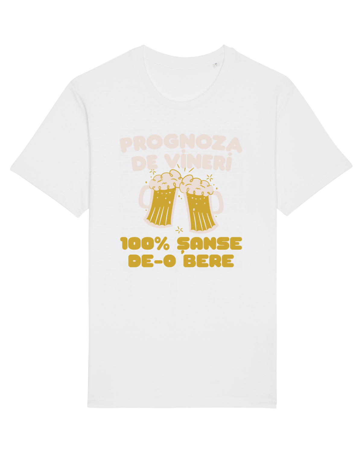 Tricou mânecă scurtă Unisex Rocker White