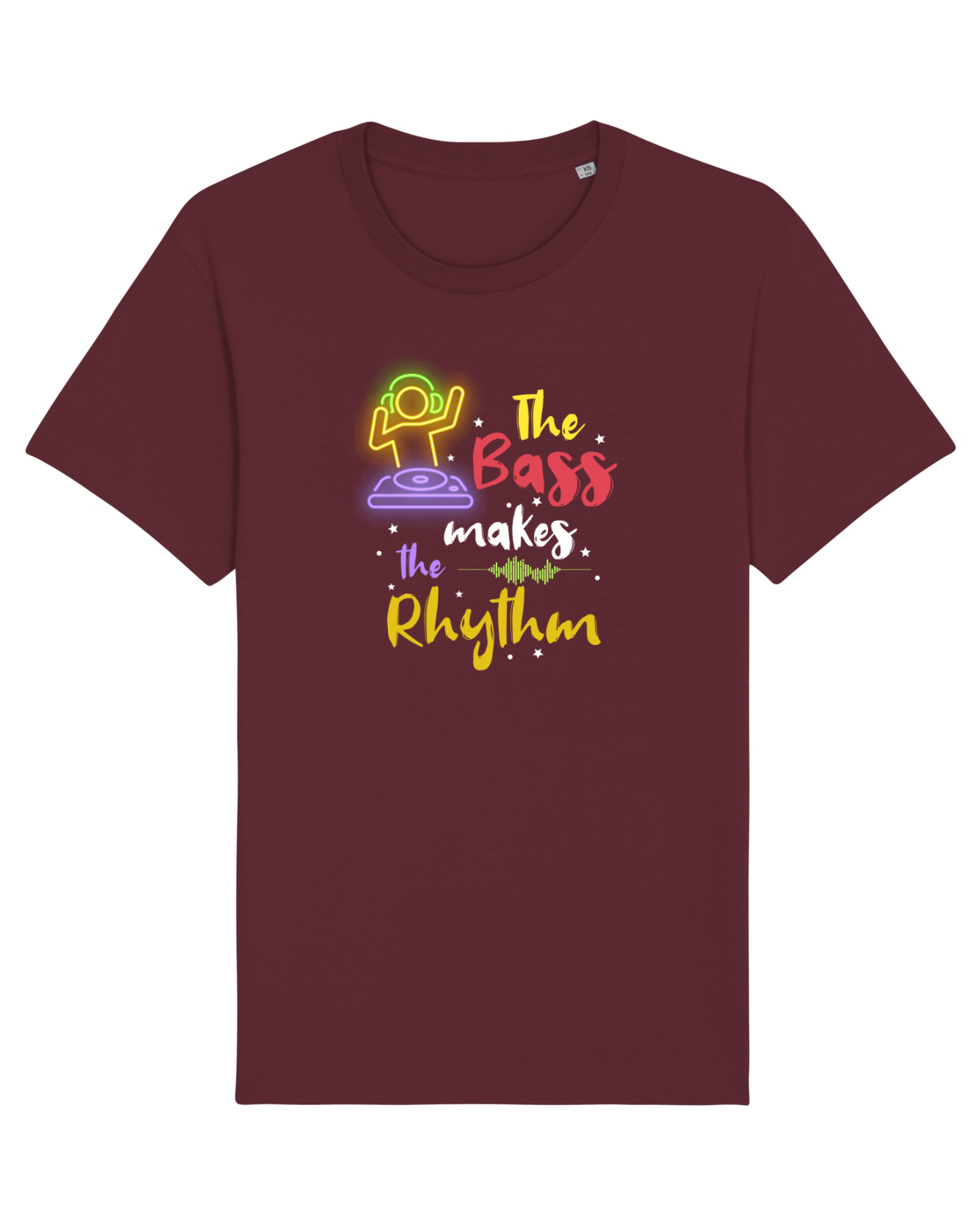 Tricou mânecă scurtă Unisex Rocker Burgundy
