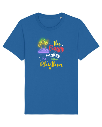 The bass makes the rhythm Royal Blue