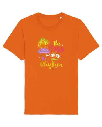The bass makes the rhythm Bright Orange