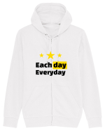Each day. Everyday.  Hanorac cu fermoar Unisex Connector