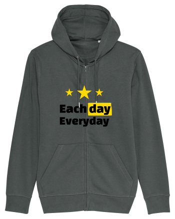 Each day. Everyday.  Anthracite