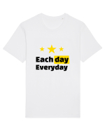 Each day. Everyday.  Tricou mânecă scurtă Unisex Rocker
