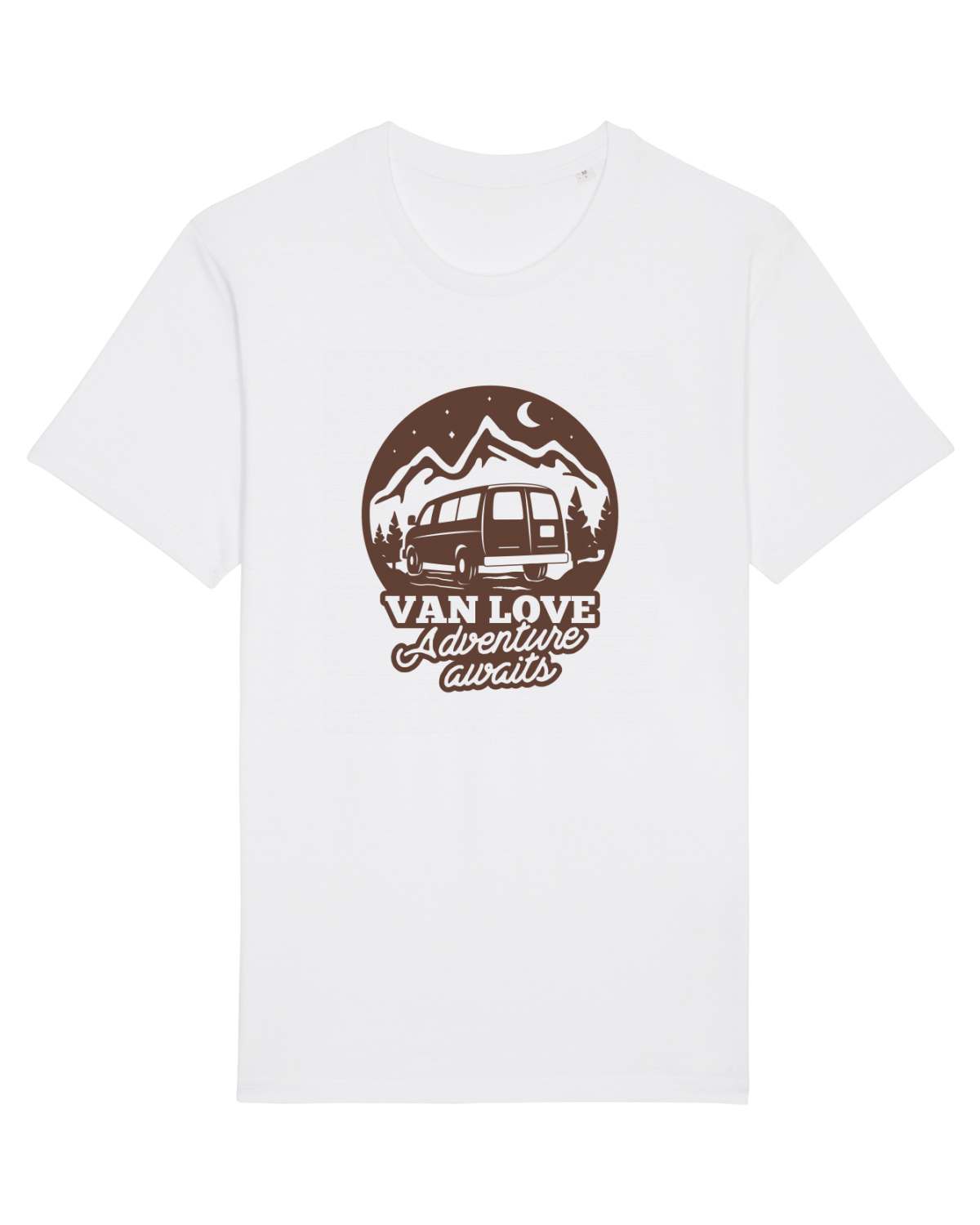 Tricou mânecă scurtă Unisex Rocker White