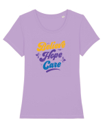 Belive Hope Care Tricou mânecă scurtă guler larg fitted Damă Expresser