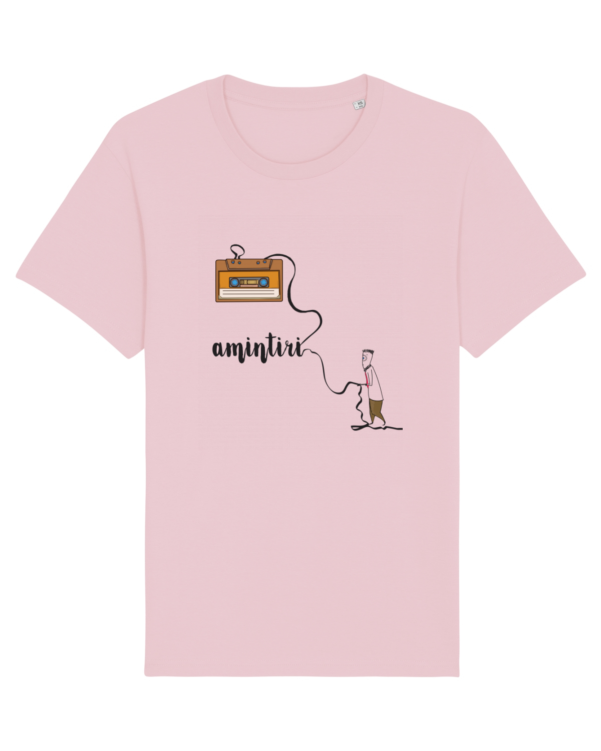 Tricou mânecă scurtă Unisex Rocker Cotton Pink