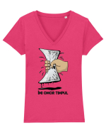 Îmi omor timpul Tricou mânecă scurtă guler V Damă Evoker