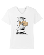 Îmi omor timpul Tricou mânecă scurtă guler V Bărbat Presenter