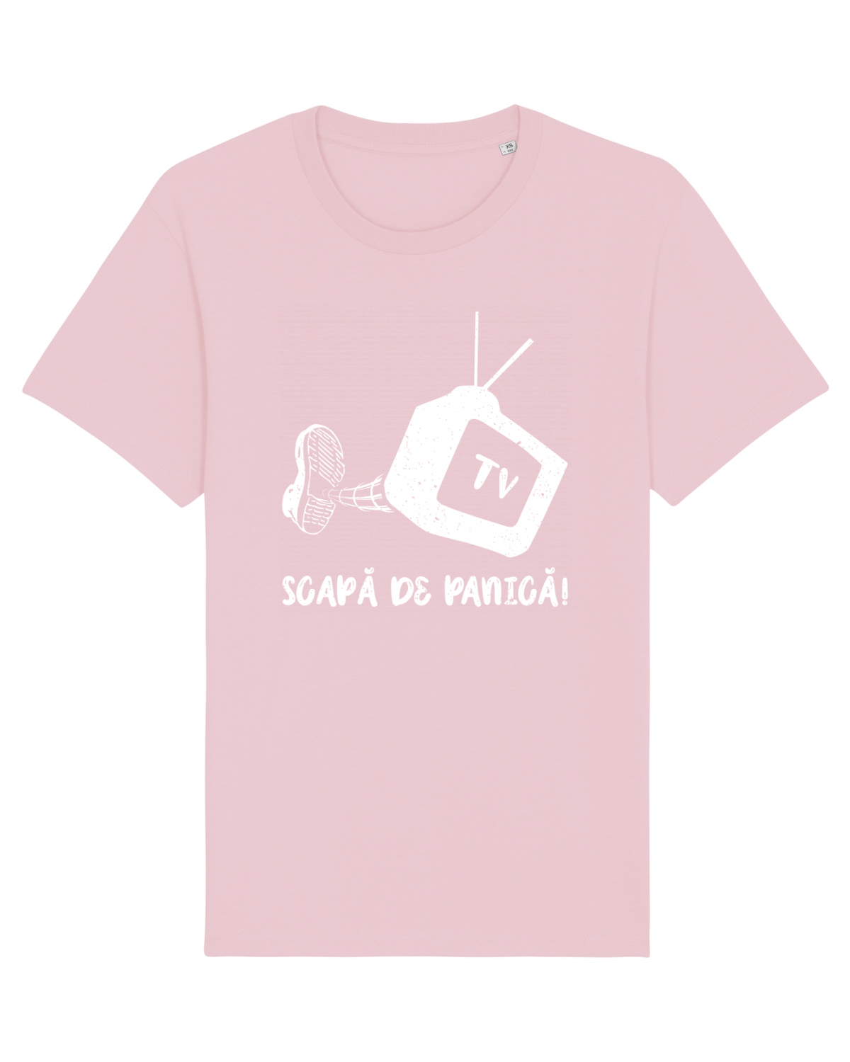 Tricou mânecă scurtă Unisex Rocker Cotton Pink