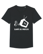 Scapă de panică! Tricou mânecă scurtă guler larg Bărbat Skater