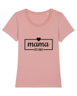 Viitoare Mamica. Mama din 2022. Tricou mânecă scurtă guler larg fitted Damă Expresser