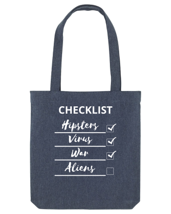 Checklist Hipsters Virus War Aliens Midnight Blue