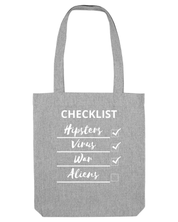 Checklist Hipsters Virus War Aliens Heather Grey