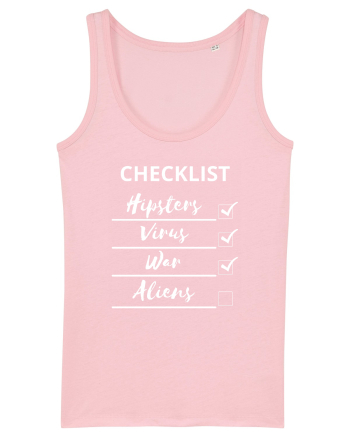 Checklist Hipsters Virus War Aliens Cotton Pink