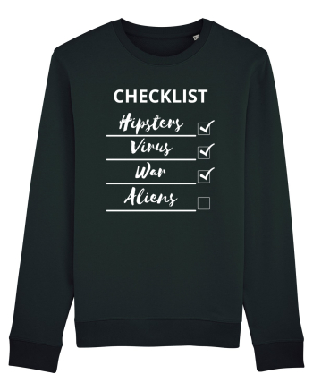 Checklist Hipsters Virus War Aliens Black