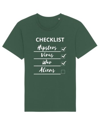 Checklist Hipsters Virus War Aliens Bottle Green