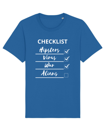 Checklist Hipsters Virus War Aliens Royal Blue