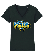 Peace Tricou mânecă scurtă guler V Damă Evoker