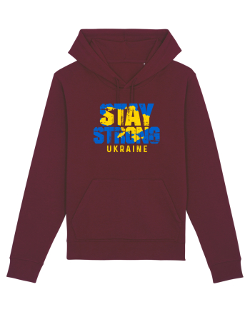 Stay Strong Ukraine Burgundy
