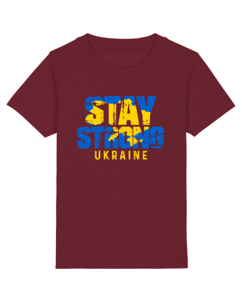 Stay Strong Ukraine Burgundy