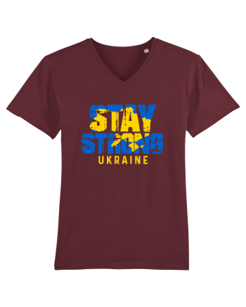 Stay Strong Ukraine Burgundy
