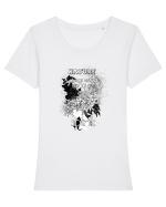 Spirit Tricou mânecă scurtă guler larg fitted Damă Expresser