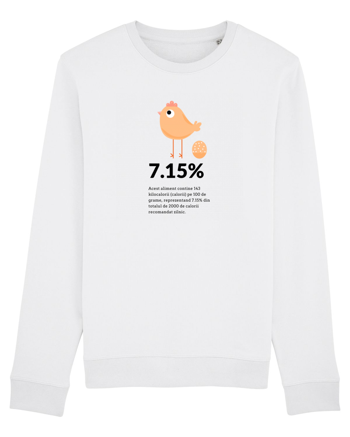 Bluză mânecă lungă Unisex Rise White