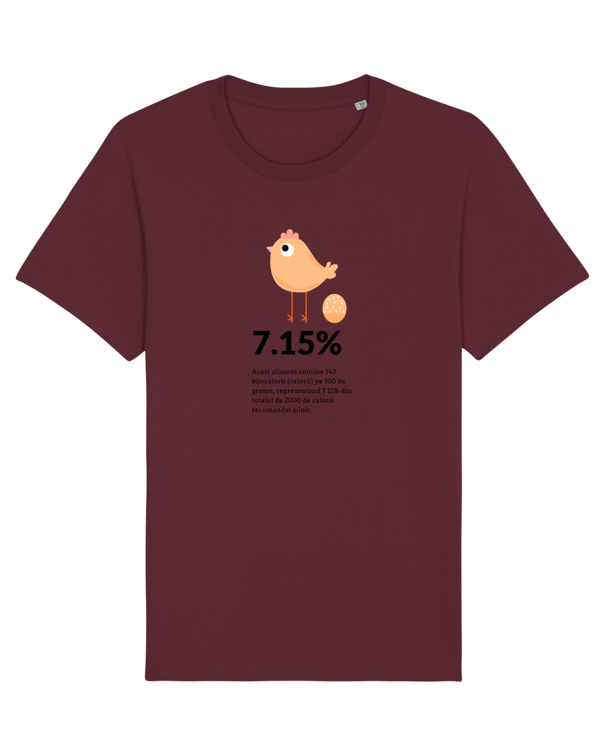 Tricou mânecă scurtă Unisex Rocker Burgundy