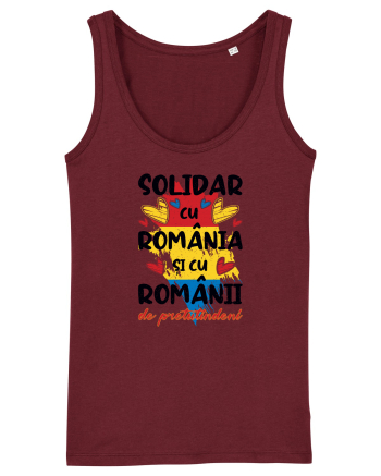 Solidar cu România Burgundy