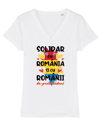 Solidar cu România White