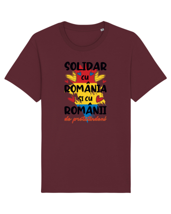 Solidar cu România Burgundy