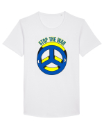 Stop The War Tricou mânecă scurtă guler larg Bărbat Skater