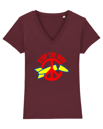 Stop The War Burgundy
