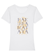Hakuna Matata Tricou mânecă scurtă guler larg fitted Damă Expresser