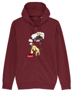 Killer Puppy Hanorac cu fermoar Unisex Connector