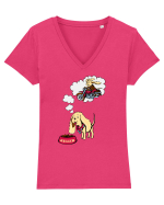 Killer Puppy Tricou mânecă scurtă guler V Damă Evoker