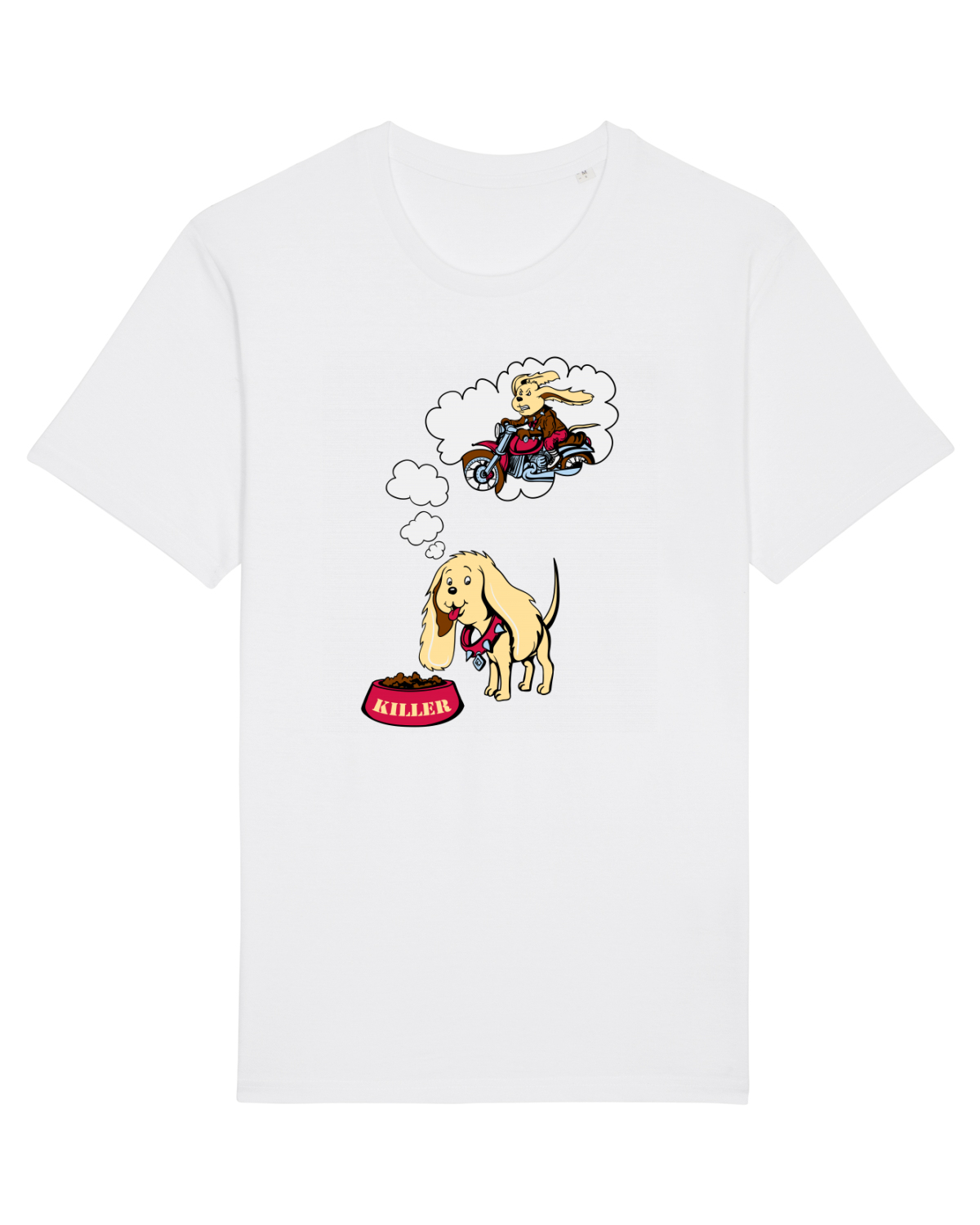Tricou mânecă scurtă Unisex Rocker White