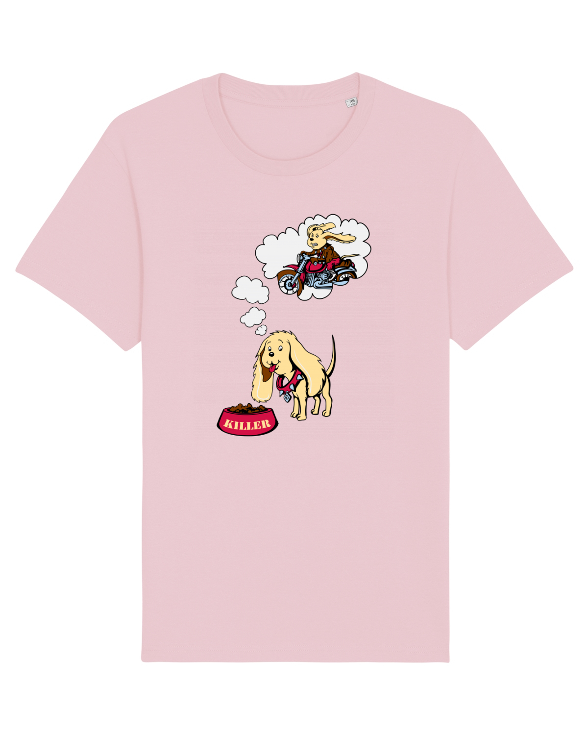 Tricou mânecă scurtă Unisex Rocker Cotton Pink