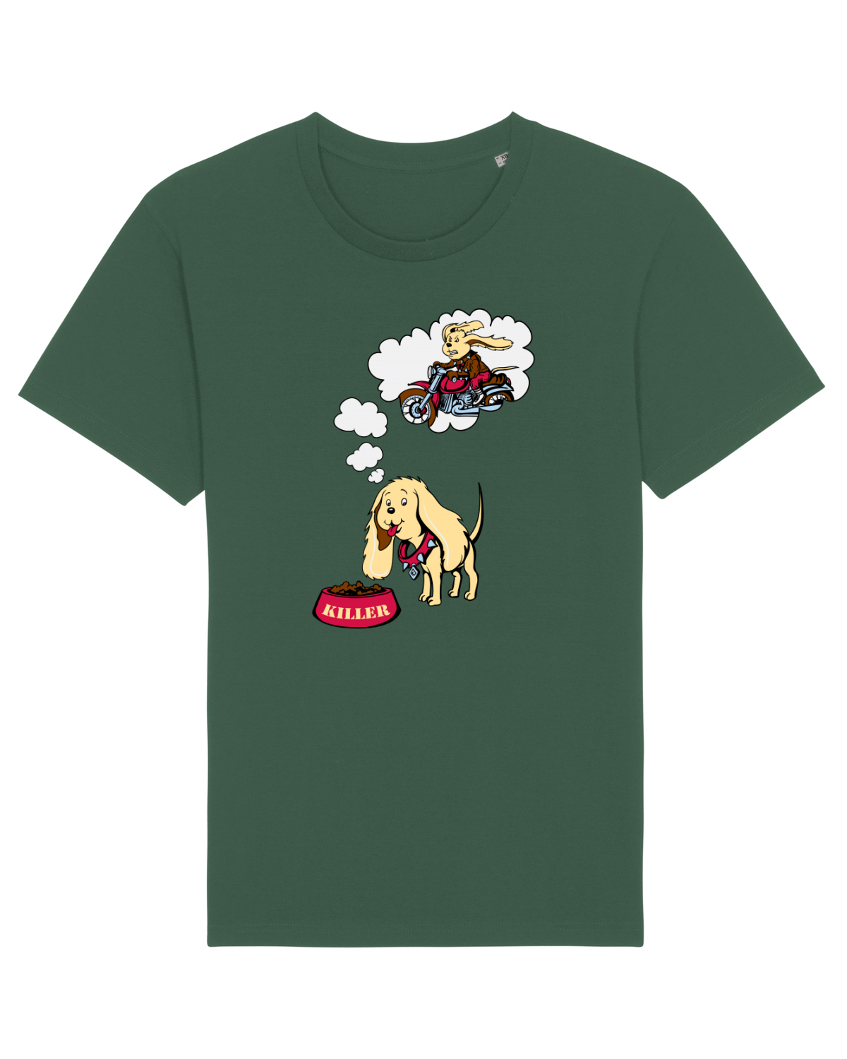 Tricou mânecă scurtă Unisex Rocker Bottle Green
