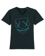 Neon Mask Tricou mânecă scurtă guler V Bărbat Presenter