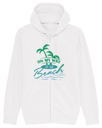 On My Way To The Beach White