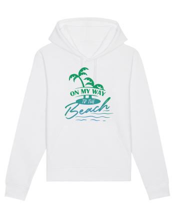 On My Way To The Beach White