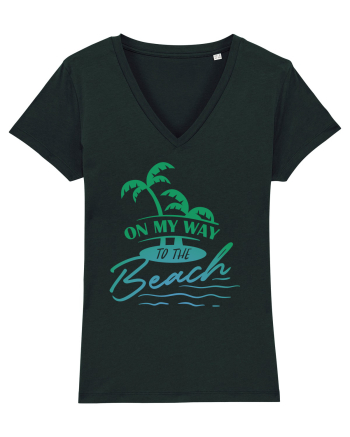 On My Way To The Beach Black