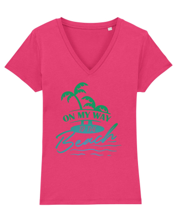On My Way To The Beach Raspberry