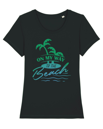 On My Way To The Beach Black