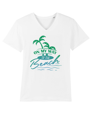 On My Way To The Beach White