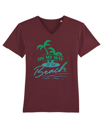 On My Way To The Beach Burgundy