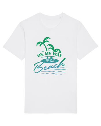 On My Way To The Beach White