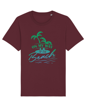 On My Way To The Beach Burgundy