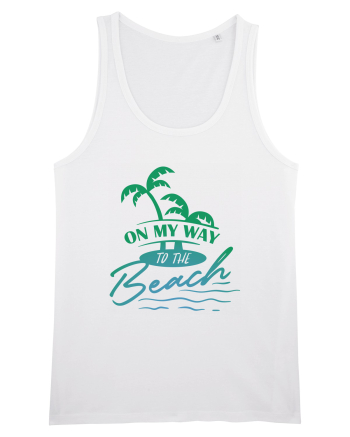 On My Way To The Beach White